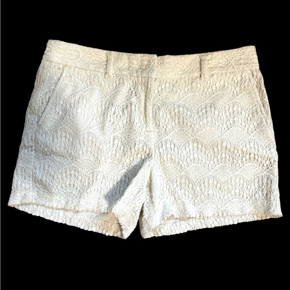 2073 Loft Ivory Lace Shorts